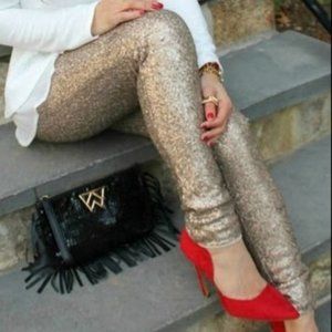 HOLIDAY PARTY SEQUIN SKINNIES